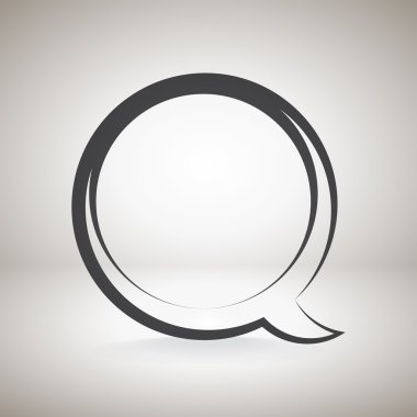 komik konuşma balonu simgesinin