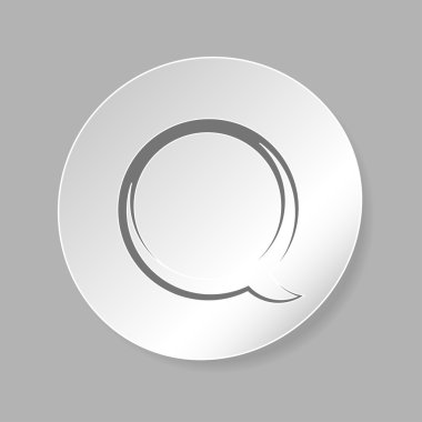 komik konuşma balonu simgesinin