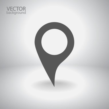 harita işaretçisi düz simgesi