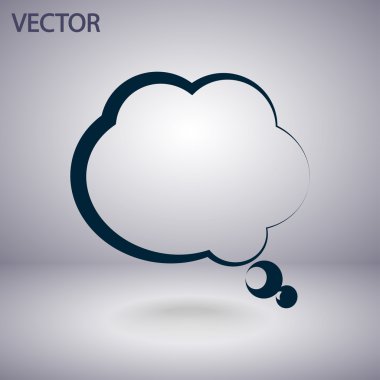 komik konuşma balonu simgesinin