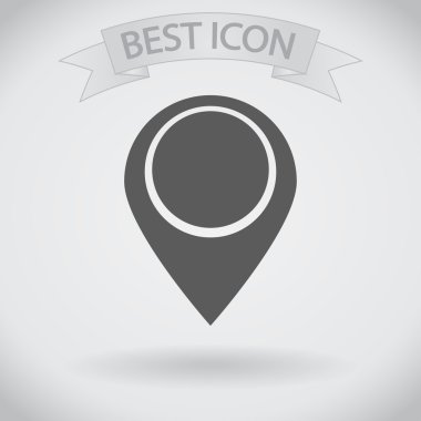 harita işaretçisi düz simgesi