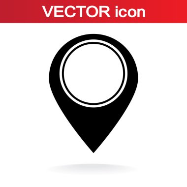 harita işaretçisi düz simgesi