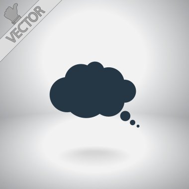 komik konuşma balonu simgesinin