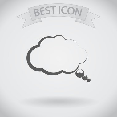 komik konuşma balonu simgesinin