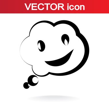 Gülümseyen baloncuk simgesi