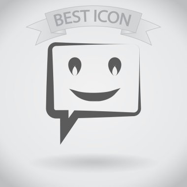 Gülümseyen baloncuk simgesi