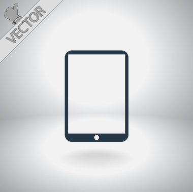Modern dijital tablet pc simgesi