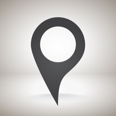 harita işaretçisi düz simgesi