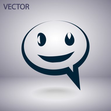 Gülümseyen baloncuk simgesi