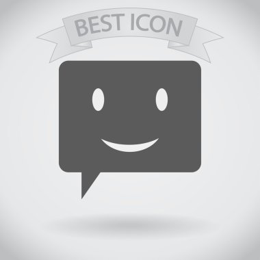 Gülümseyen baloncuk simgesi