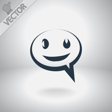 Gülümseyen baloncuk simgesi