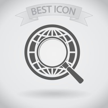 Dünya Büyüteç arama simgesi