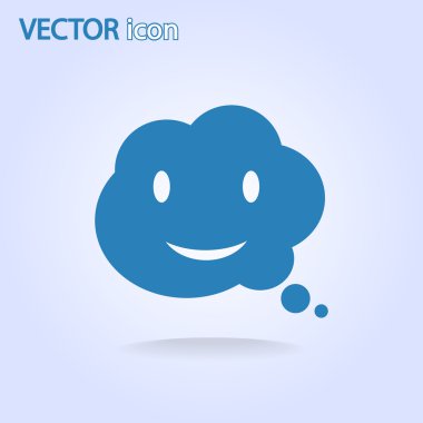 Gülümseyen baloncuk simgesi