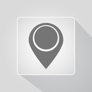 harita işaretçisi düz simgesi