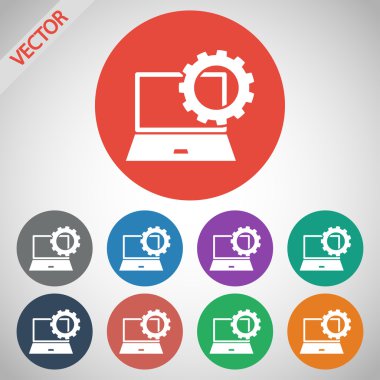 parametreler ayarlanıyor, dizüstü simgesi