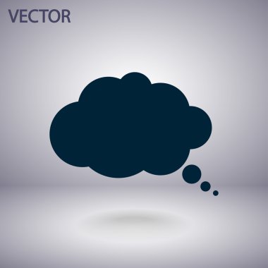 komik konuşma balonu simgesinin