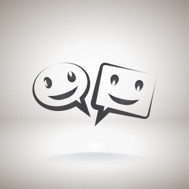 Gülümseyen baloncuk simgesi