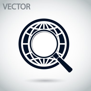 Dünya Büyüteç arama simgesi