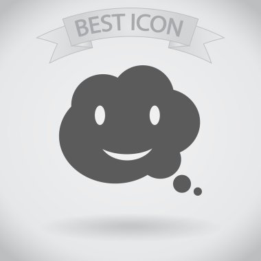 Gülümseyen baloncuk simgesi