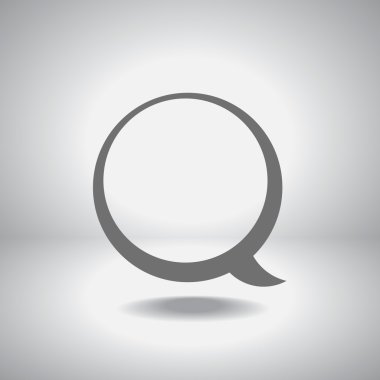 komik konuşma balonu simgesinin