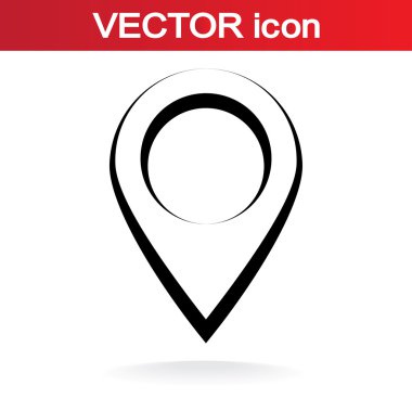 harita işaretçisi düz simgesi