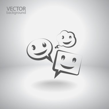 Gülümseyen baloncuk simgesi