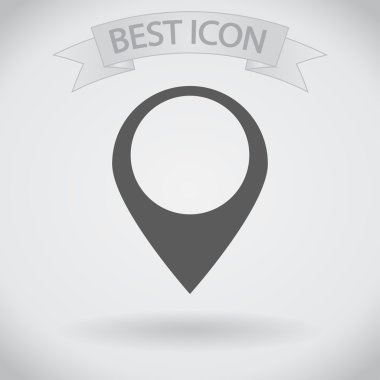 harita işaretçisi düz simgesi