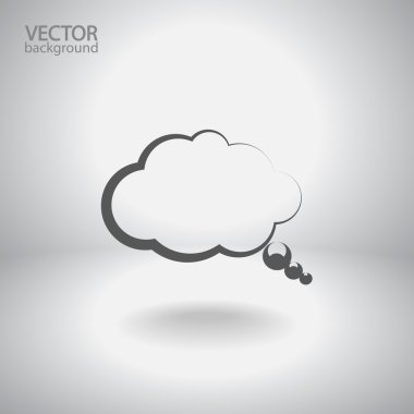 komik konuşma balonu simgesinin