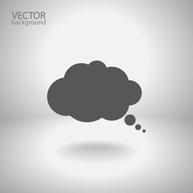 komik konuşma balonu simgesinin