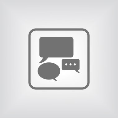 konuşma balonları simgesi