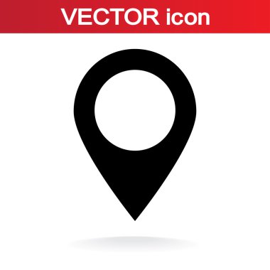 harita işaretçisi düz simgesi