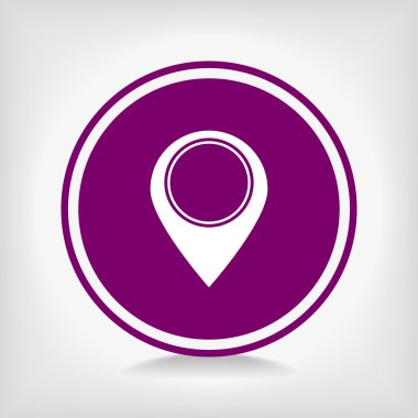 harita işaretçisi düz simgesi