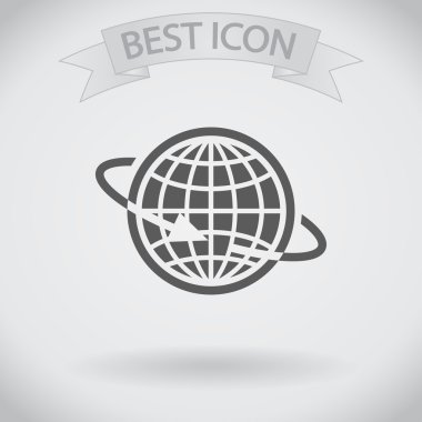 uçak simgesi olan Küre