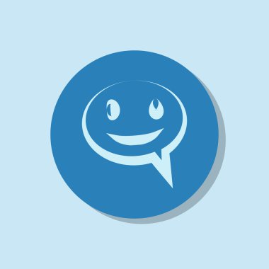 Gülümseyen baloncuk simgesi