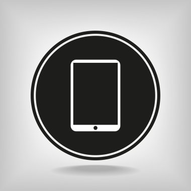 Modern dijital tablet pc simgesi