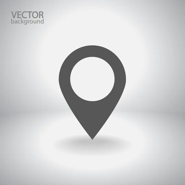 Mapa puntero icono plano — Vector de stock