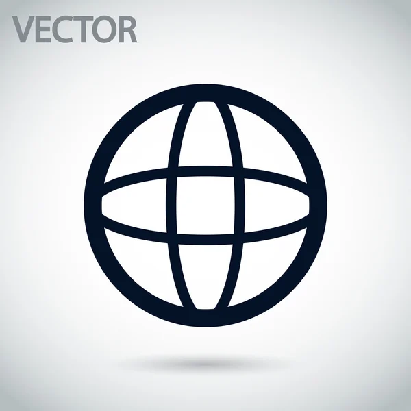 Globe-icoon — Stockvector