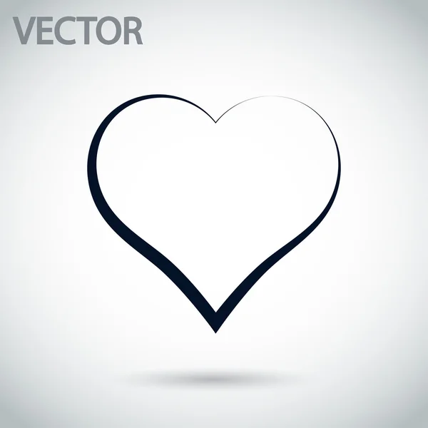 Icono del corazón — Vector de stock