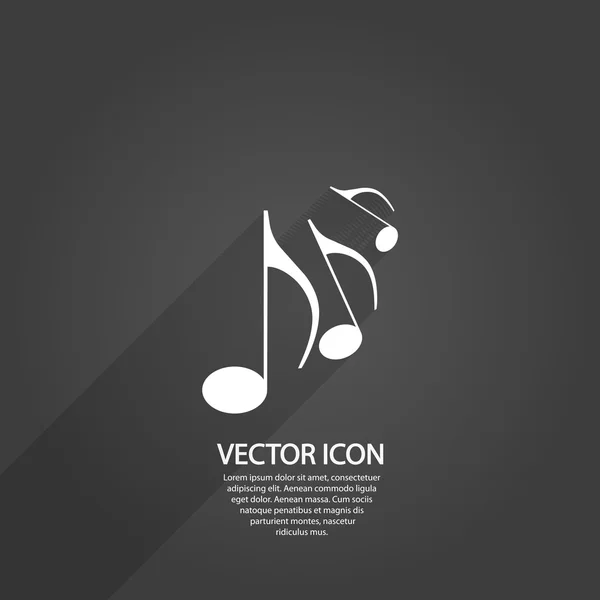 Icône de musique — Image vectorielle