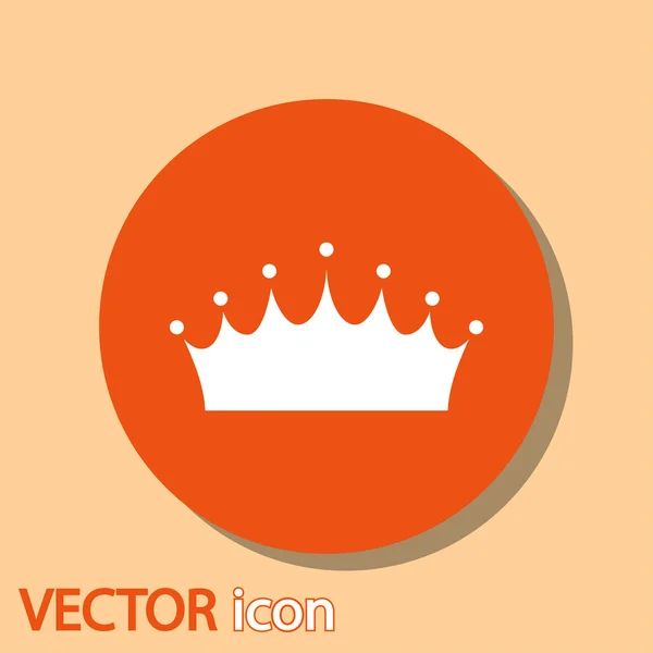 Krone-Ikone — Stockvektor