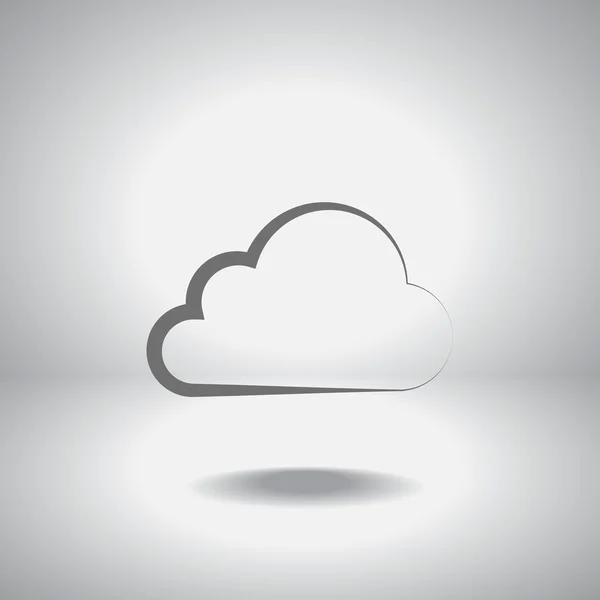 Icono de nube — Vector de stock