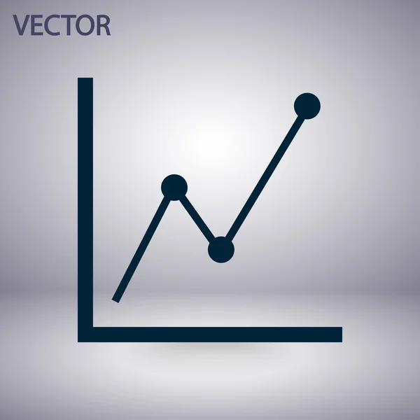 Infografica, icona del grafico — Vettoriale Stock