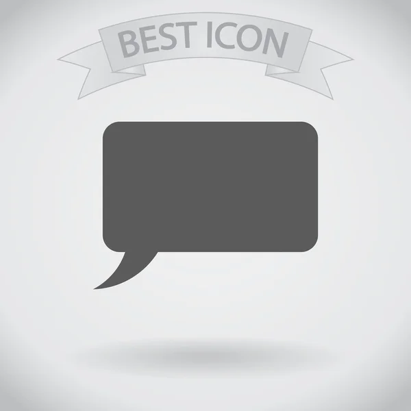 Speech bubble icons black icon — Stock Vector