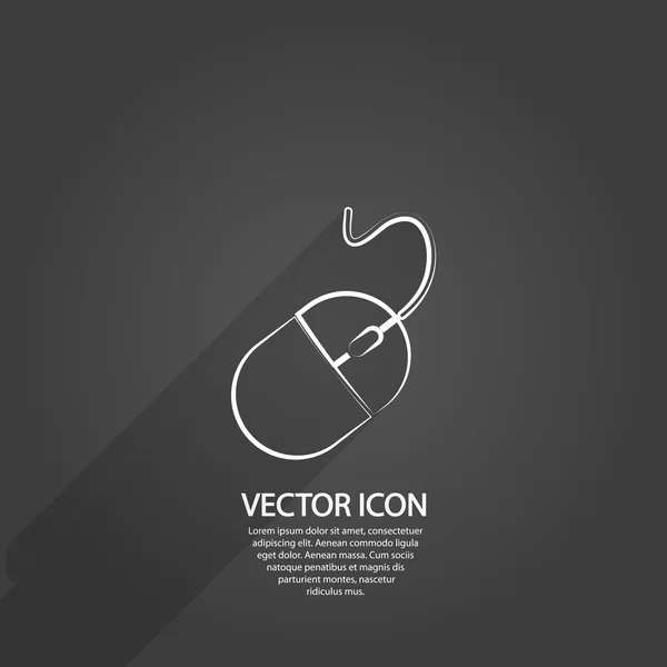 Számítógép egér ikon — Stock Vector