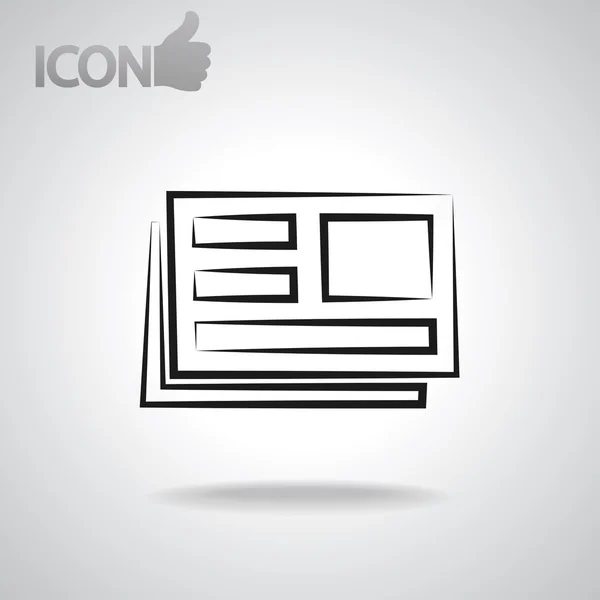 Icône de journal — Image vectorielle