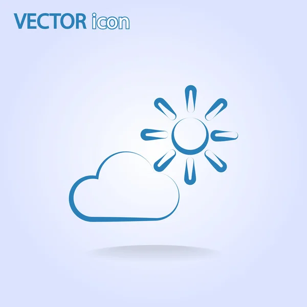 Pictogram van het web weer — Stockvector