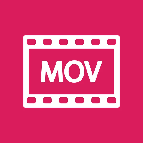 Icône vidéo MOV — Image vectorielle