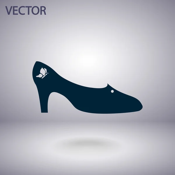 Women's shoes icon — Stock Vector