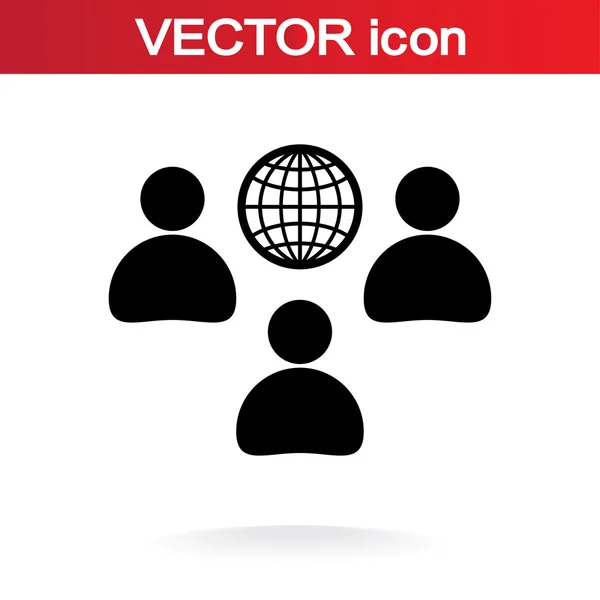 Concepto de comunicación. icono de conexión — Vector de stock