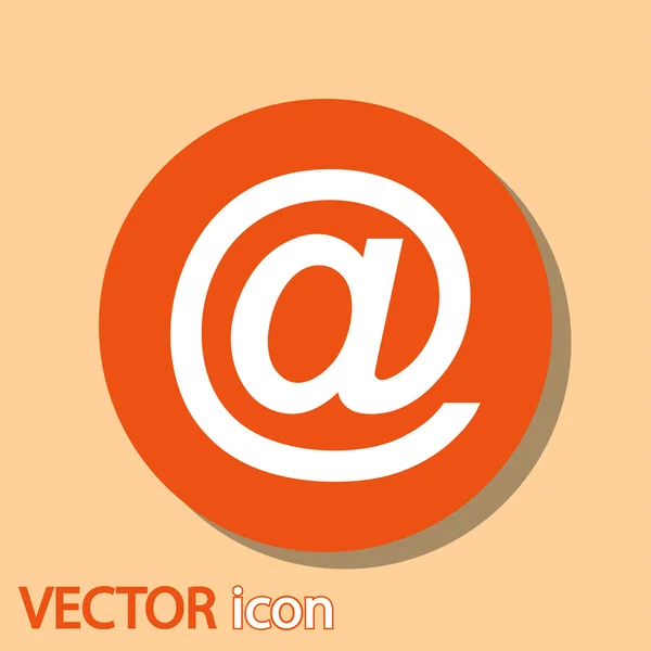 Icono de Internet por correo electrónico — Vector de stock